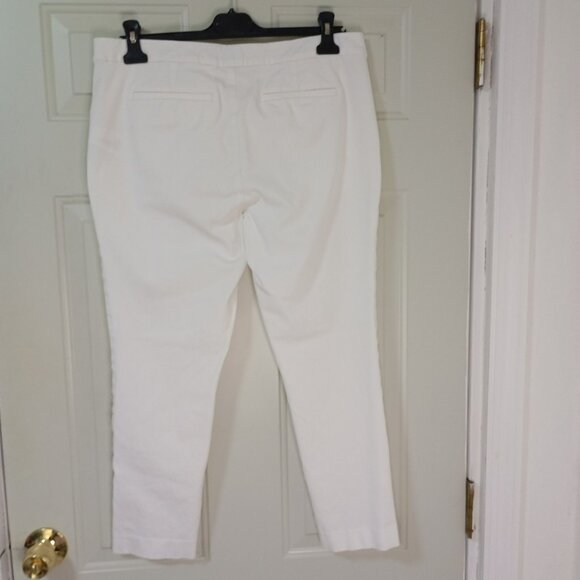 Lauren Ralph Lauren Dress Pants Womens White Size 12P Cotton Blend Professional - Picture 10 of 13
